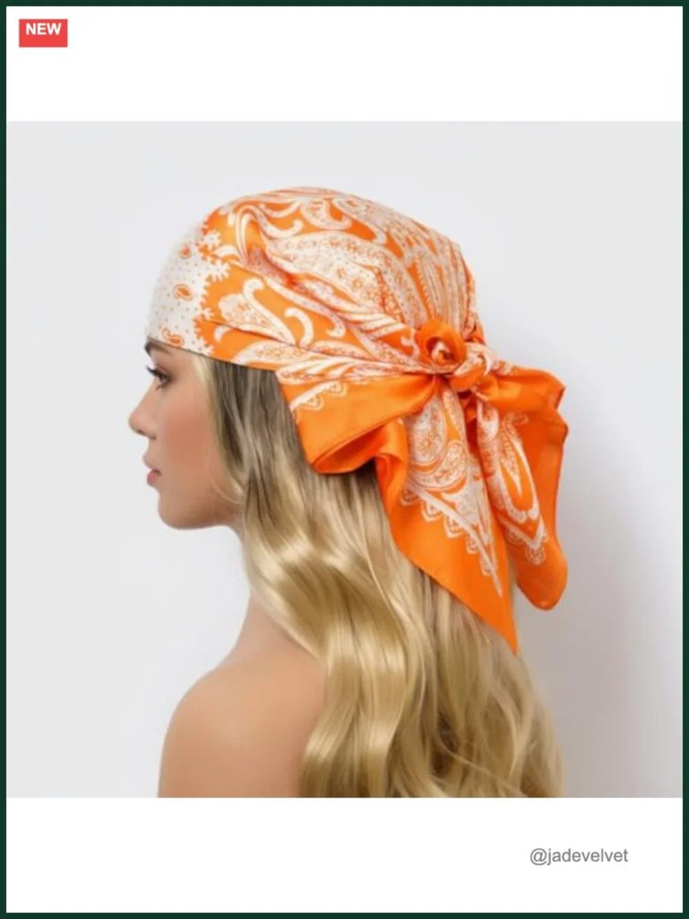 Silk-like Polyester Square Scarf Wrap Neckerchief Headband Hair Scarf